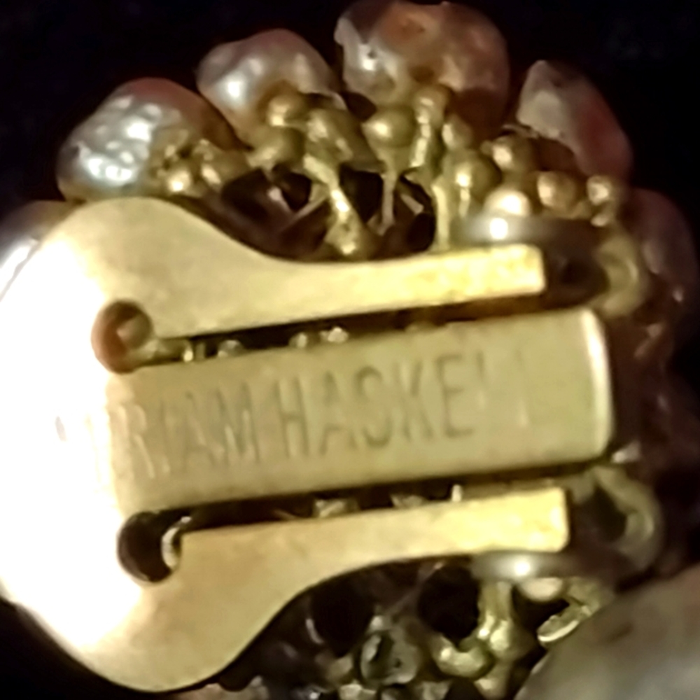 Miriam Haskell Signed Earrings - image 4